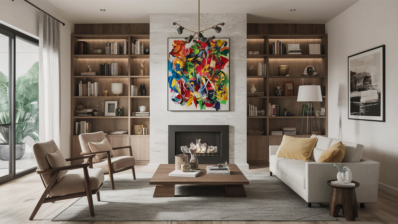 Ideas Creativas para Decorar la Pared de la Chimenea