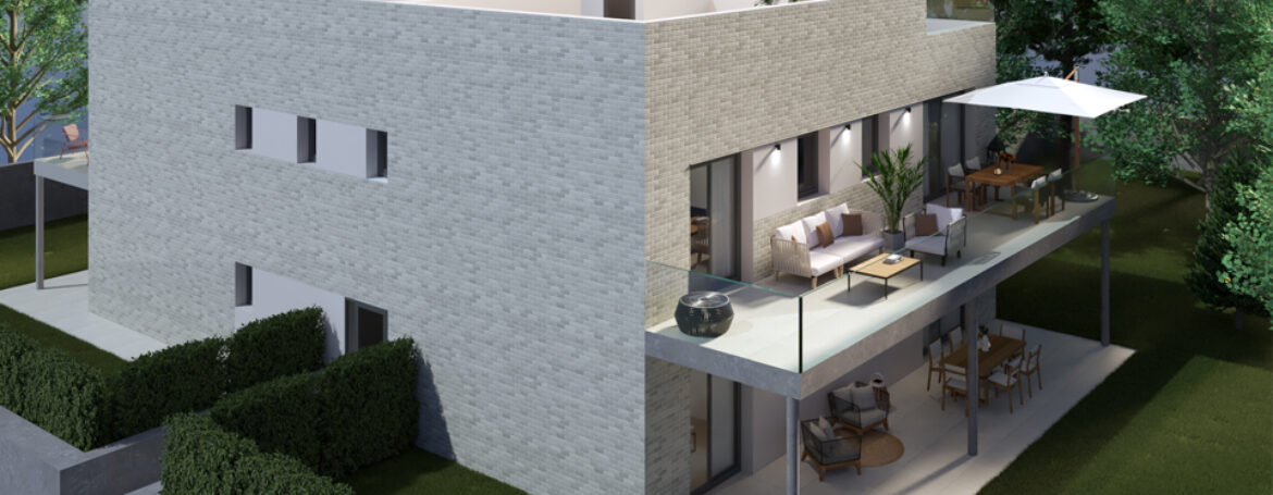 Els Pins d’Arenys – Áticos dúplex con terraza, bajos con jardín y vistas al mar.