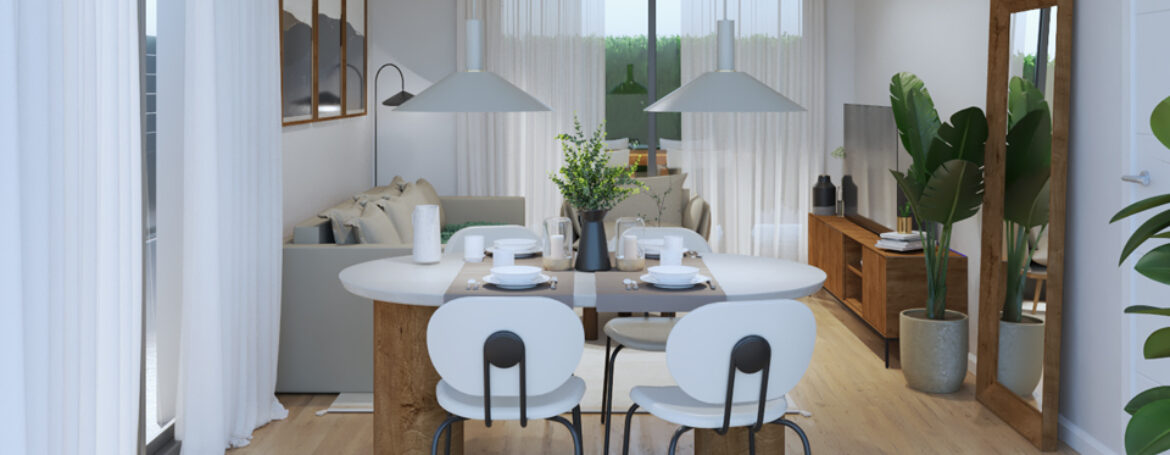 Els Pins d’Arenys – Áticos dúplex con terraza, bajos con jardín y vistas al mar.